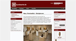 Desktop Screenshot of kunstwarte.de