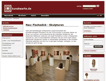 Tablet Screenshot of kunstwarte.de